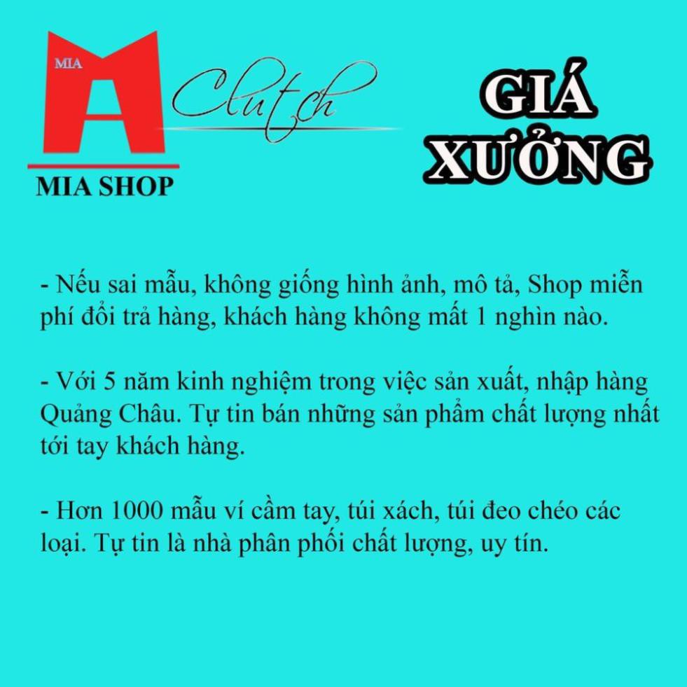 Ví cầm tay nam nữ bản to kẹp nách chất da đựng được nhiều đồ BTVMIA2 MIA SHOP 1994 Hàng cao cấp