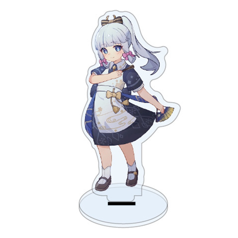 Mô hình đứng nhân vật trong game Genshin Impact cỡ 11cm bằng acrylic để bàn trang trí