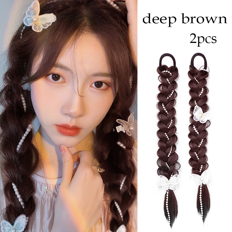 Tóc Giả Thắt Bím Dễ Thương Dành Cho Nữ