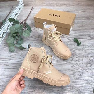 ] Giày bốt cổ lửng đế kép siêu đẹp