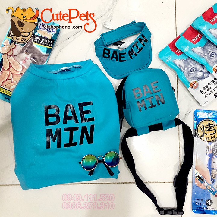 Áo cho chó mèo Đồng phục giao hàng BAE MIN Gờ ráp - CutePets