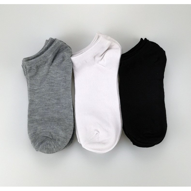 Tất Nam Cổ ngắn trơn 100% Cotton thoáng khí hàng XUẤT NHẬT xịn sò kèm Tag