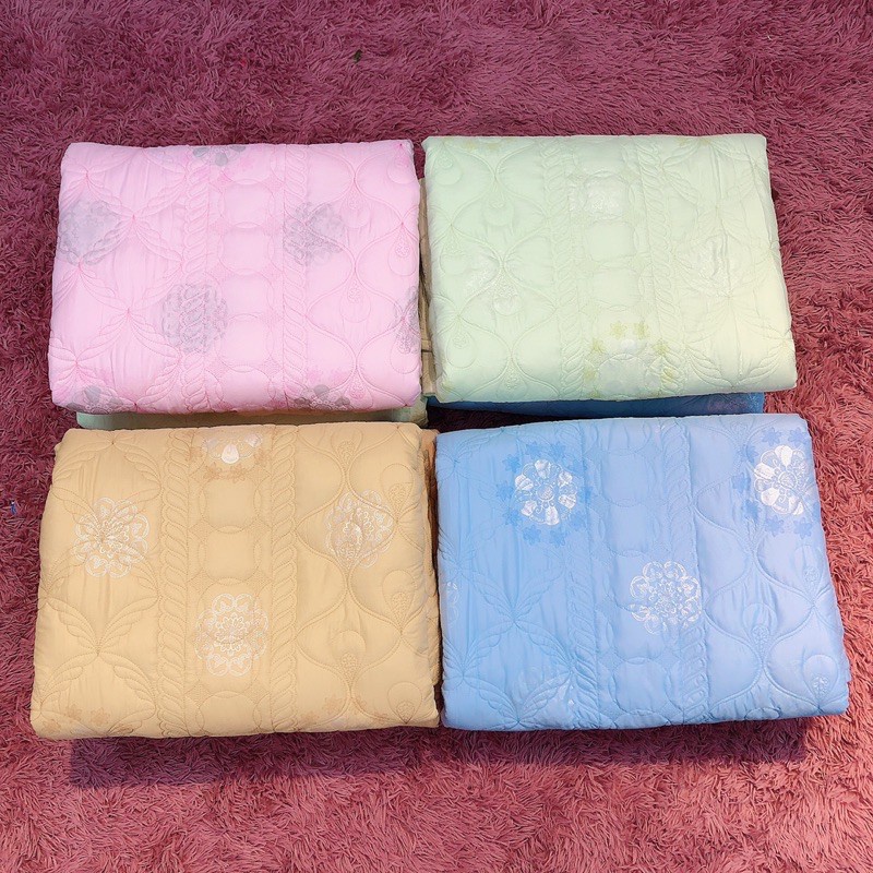 Chăn mùa hè chất cotong, chăn phủ nhũ màu sắc trang nhã đẹp mắt 2021