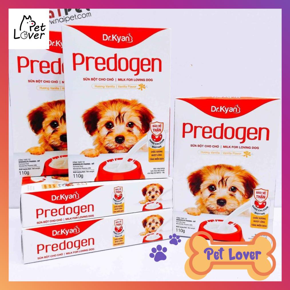 [FREESHIP] Sữa Bột Dinh Dưỡng Cho Chó Predogen Dr.Kyan Hộp 110g _Petlover