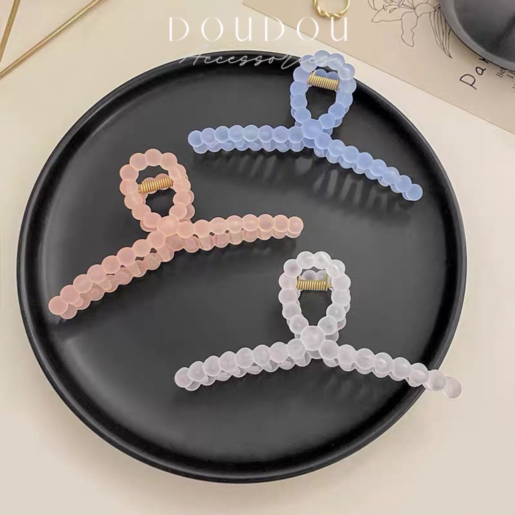 (XẢ KHO THANH LÝ) Phụ kiện kẹp tóc xinh DOUDOU Cặp tóc Kẹp càng cua Hàn Quốc cỡ lớn cho nữ thạch thời trang ZJ007