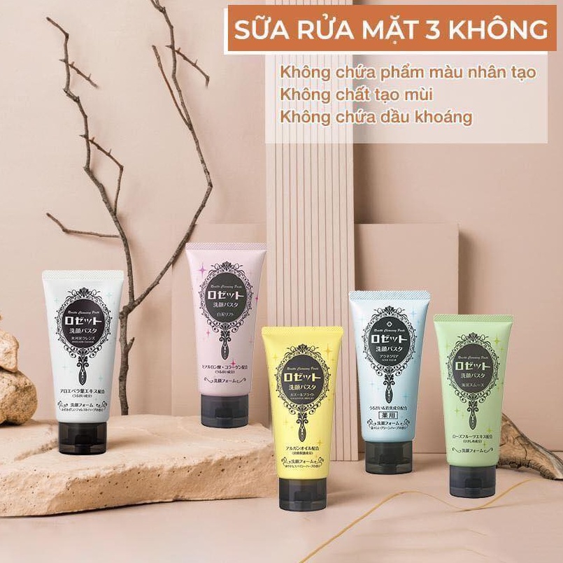 Sữa rửa mặt làm sạch da Rosette Cleasing Paste (25g, 120g)