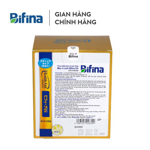 [Chính Hãng] Combo 2 hộp Men vi sinh Bifina Nhật Bản EX 60 gói