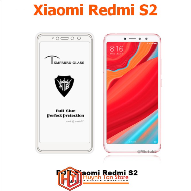 Kính Cường lực Xiaomi Redmi S2 5D full màn, full keo