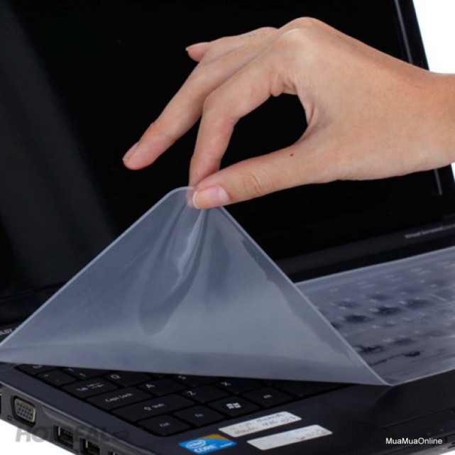Tấm Phủ Bàn Phím Silicon Cho Laptop 15, 16 Inches Chống Bụi, Chất Lỏng