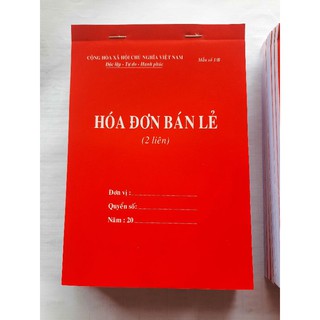 Hóa đơn bán lẻ 2 liên