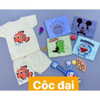 Set 5 bộ cotton size đại cho bé in hình thú