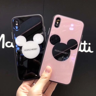 Ốp lưng kính mickey cao cấp