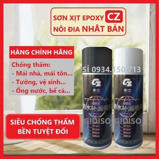 Bình Xịt Chống Thấm Nano Epoxy CZ, Xịt Chống Dột CZ, Sơn Bọt CZ Chống Thấm Đa Năng Nội Địa Nhật Bản