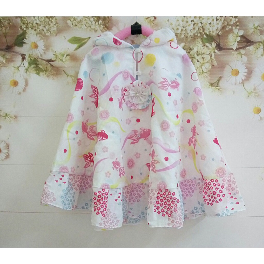 Áo chống nắng cánh dơi bé gái hai lớp thô đũi T&K HLH từ 1-8 tuổi( Áo choàng chống nắng đáng yêu)