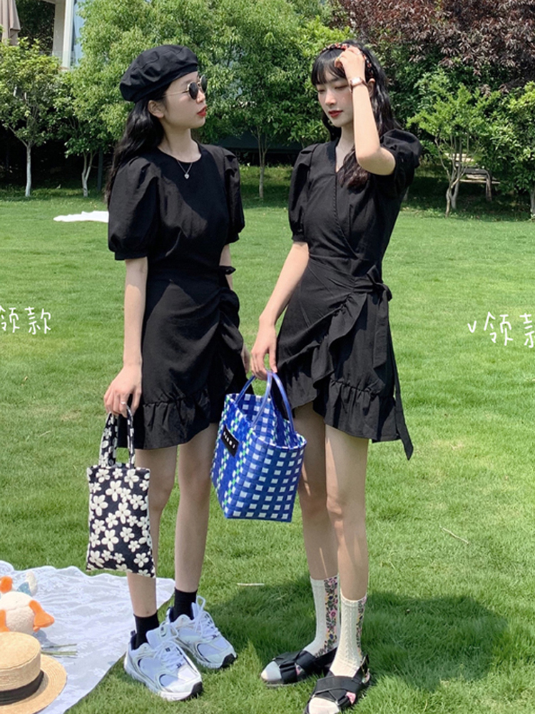 Đầm Ôm Eo Phong Cách Retro Thời Trang Hè 2020 Cho Nữ