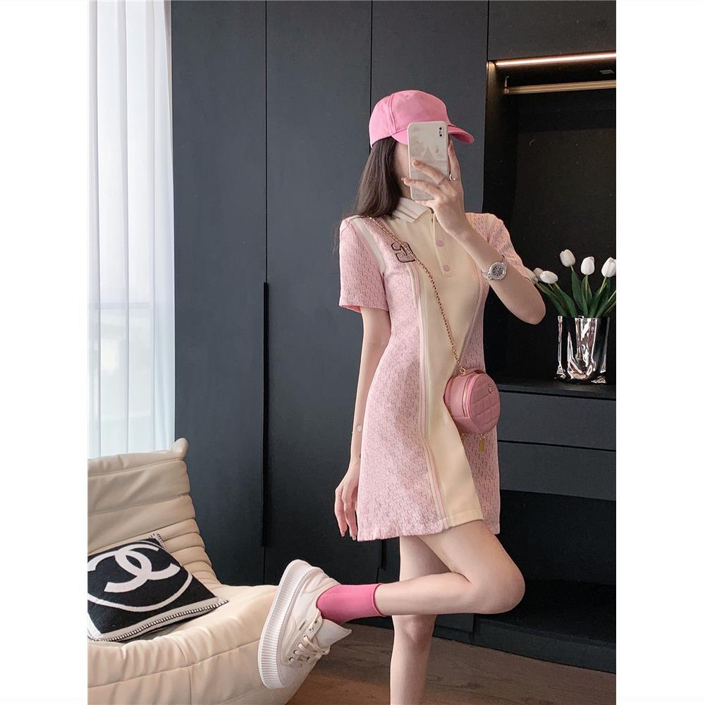 &quot;Original&quot; French Polo dress women's 2022 summer new chic senior sweet waist dress