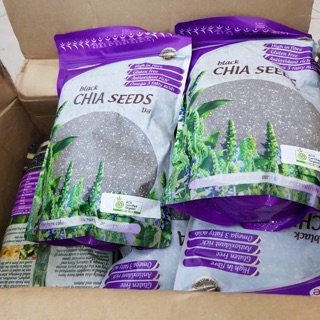 Hạt chia đen morlife - black chia seeds 1kg date 5/2024 của úc