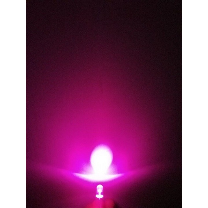 [50 CON] (TK1) Led siêu sáng 5mm màu HỒNG (SSH5)