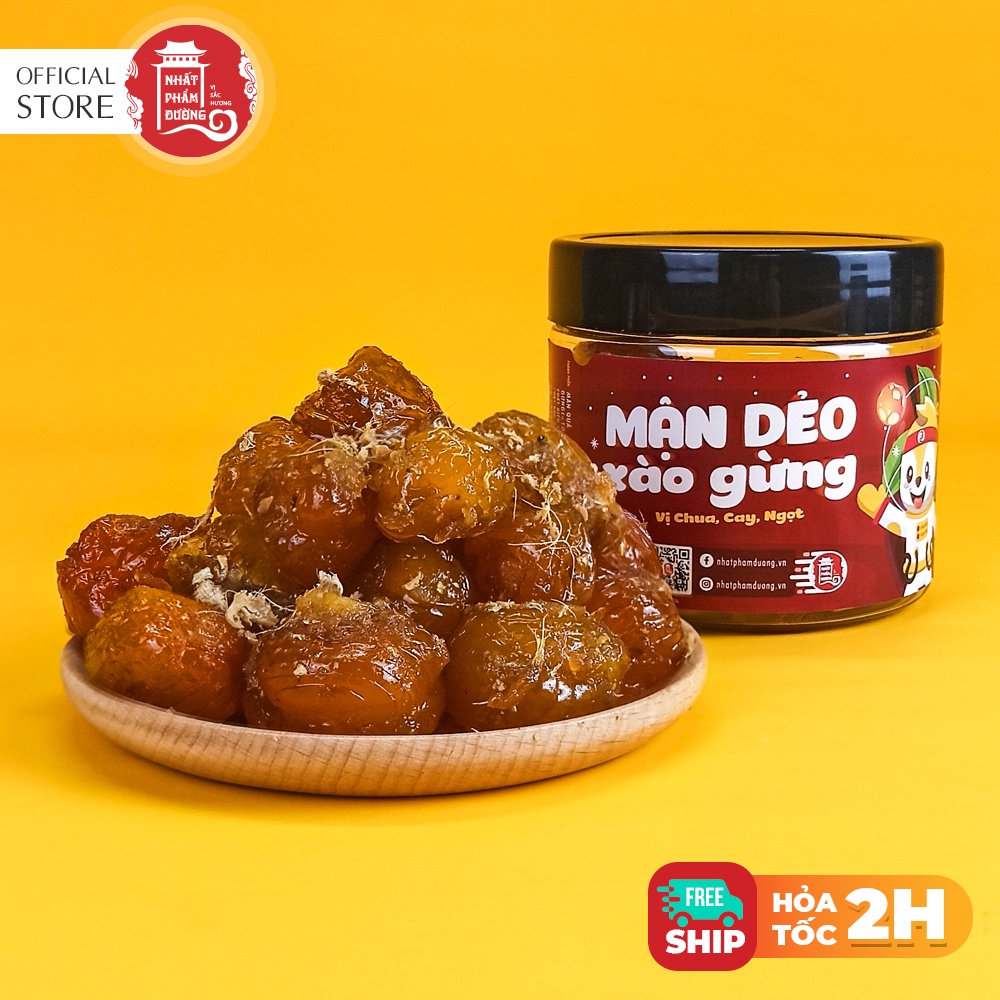 Ô mai xí muội mận dẻo xào gừng Nhất Phẩm Đường 250g vị ngọt quà tặng đặc sản Hà Nội