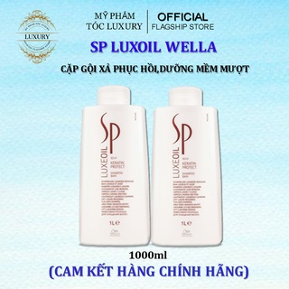 Dầu gội xả  SP LUXE OIL WELLA phục hồi tóc hư tổn 1000ml
