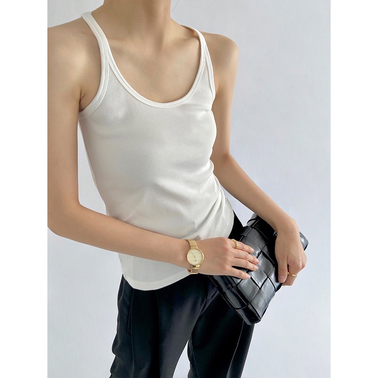 Áo Croptop ba lỗ DÂY MẢNH DÁNG DÀI Nữ Trơn Ôm Body Chất Tốt, Áo balo CRT 3 lỗ Kiểu nữ ôm thun gân mềm mát GOVA