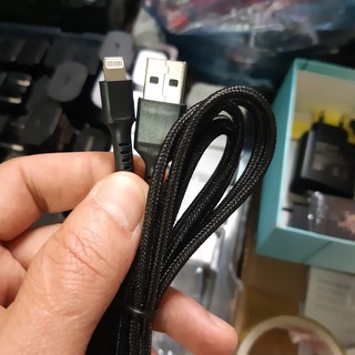 Cáp Dù Lightning GH01 Dài 2m Cho Iphone, Ipad, Hàng Nhập Khẩu