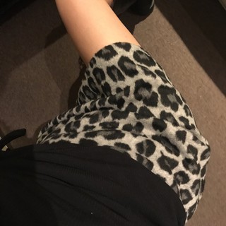 Cocorygirl [Code 151fashionsale1 Giảm Giá 10K single 50K] Chân Váy Ngắn Lưng Chữ A Họa Tiết Da Báo Phong Cách Cổ Điển