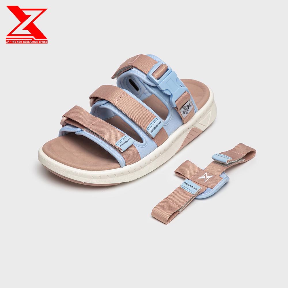 Giày Xăng đan ZX Unisex Shoes ZX 3715 PINK BLUE 3 quai có thể tháo quai hậu