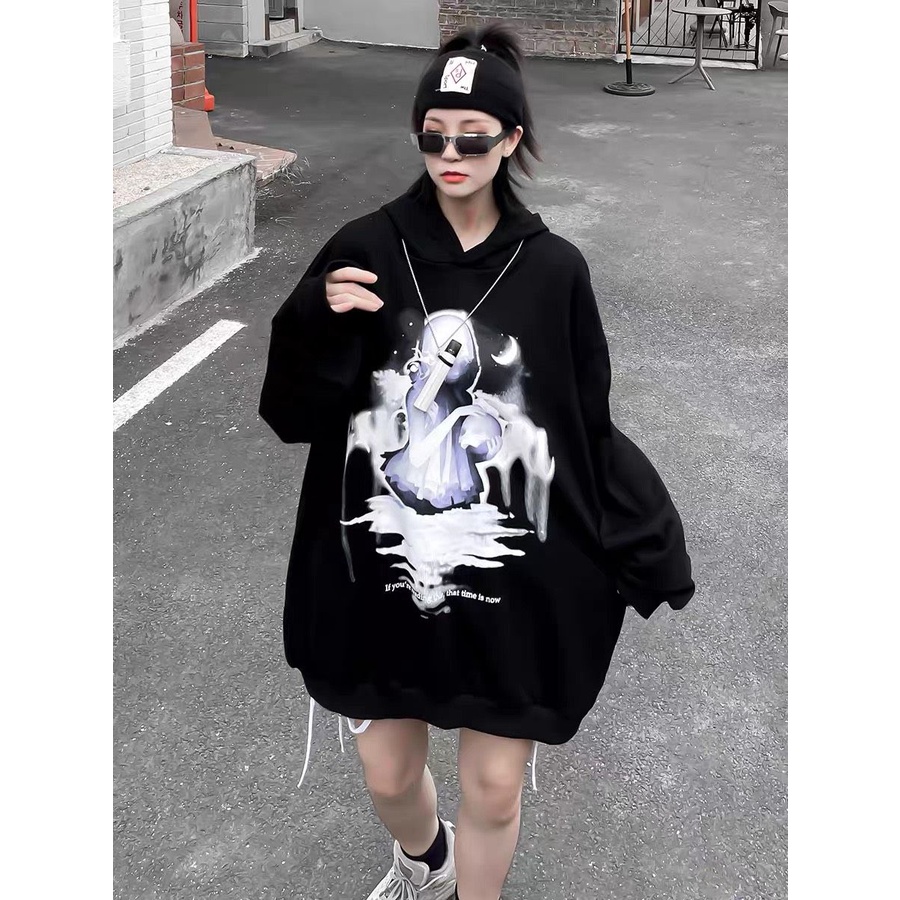 Áo Hoodie JL Oversize Ghost Girl, JACKLANE, Áo nỉ chui đầu Unisex Jack Lane