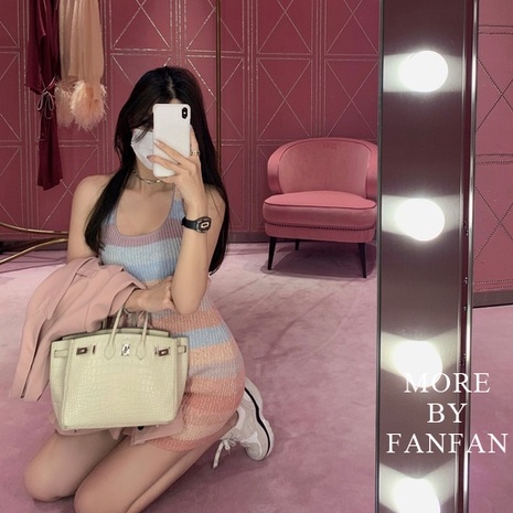 Cocory vn Đầm Sát Nách Màu Gradient Thiết Kế Mới Quyến Rũ Thời Trang Mùa Hè Dành Cho Nữ