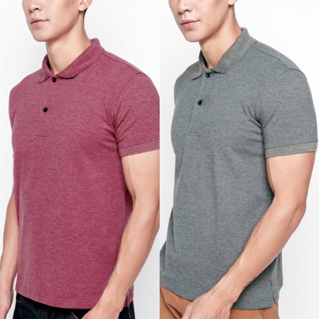 ÁO THUN NAM CỔ BẺ, 4 chiều, thun cá sấu A33 | BigBuy360 - bigbuy360.vn