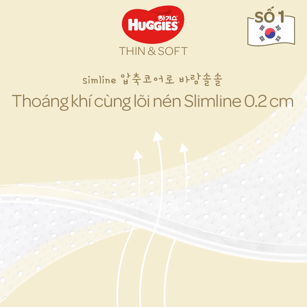 [Mã MKBHUGBU giảm 12% đơn từ 400K] Combo 2 Tã quần Hàn Quốc Huggies Thin &amp; Soft mỏng tàng hình size XL - 36 miếng