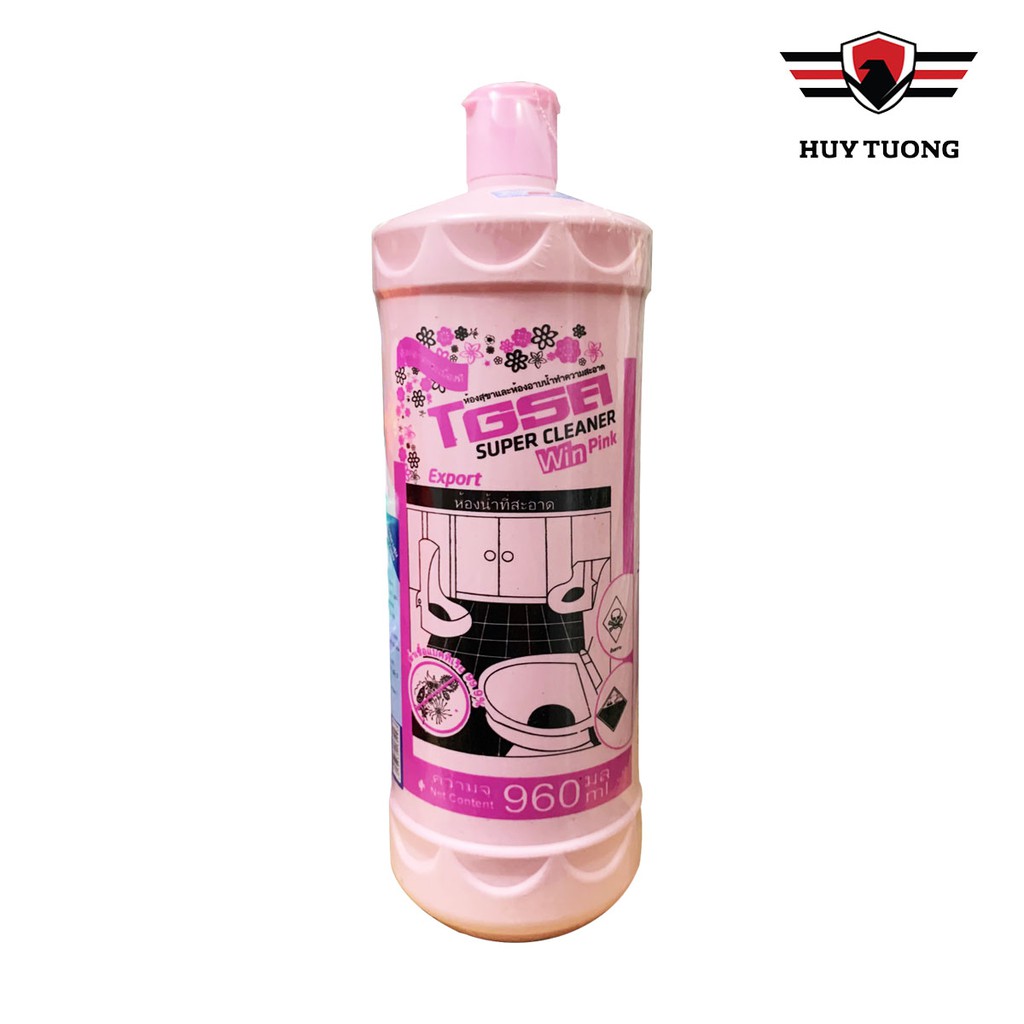 Nước tẩy gạch xi măng nhà tắm toilet đa năng TGSA Super Cleaner Pink 960ml cao cấp - Huy Tưởng