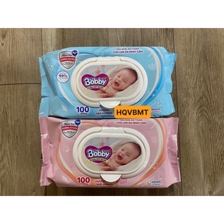 Khăn ướt Bobby không mùi/có mùi 100 miếng