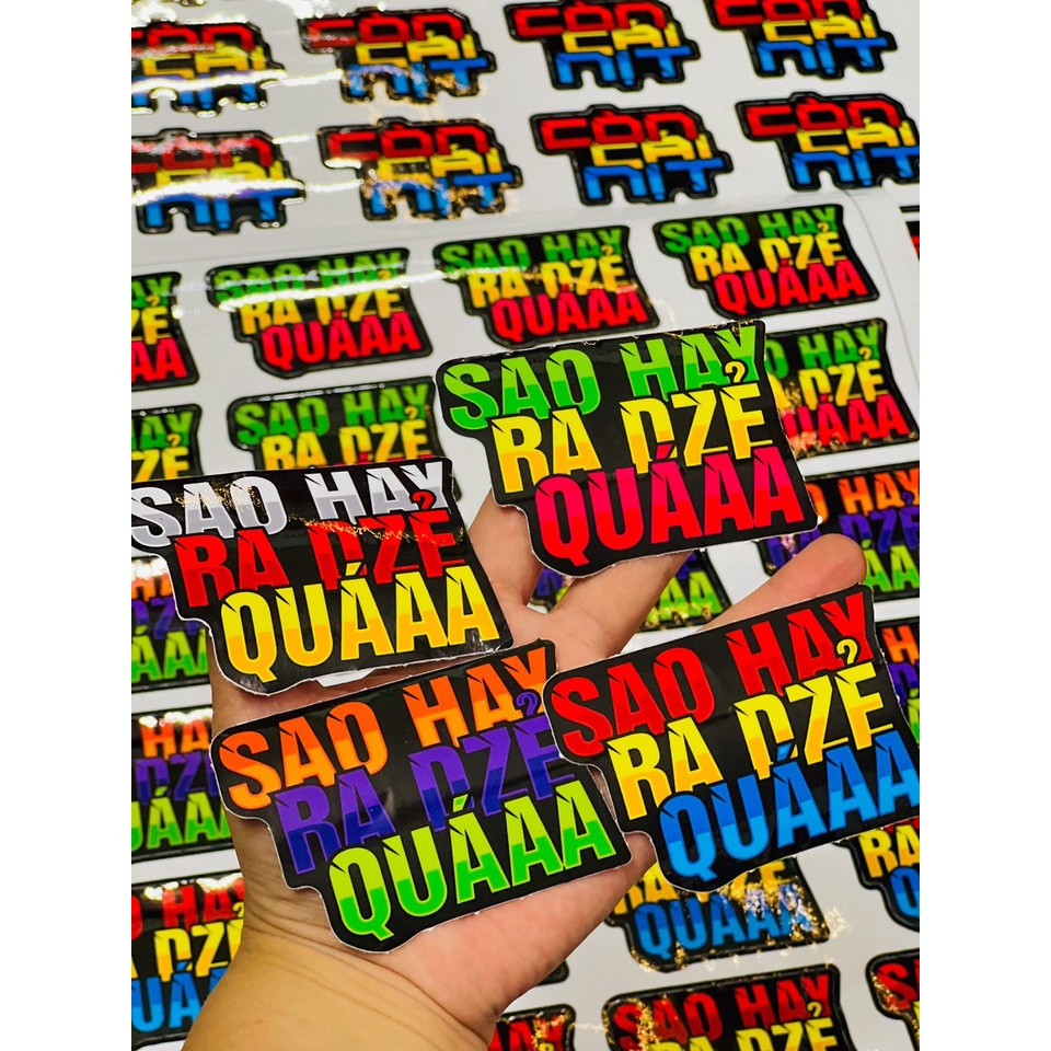 Tem Logo Sticker nhiều màu nhiều mẫu ✌🇻🇳
