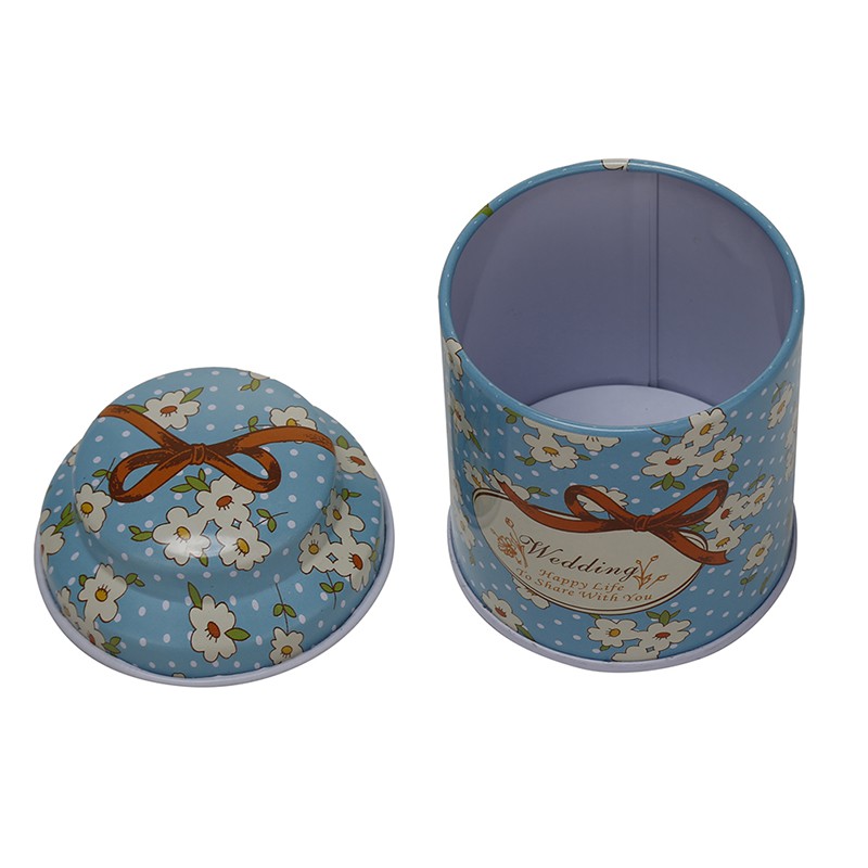 Hộp Đựng Trà, Cà Phê Bằng Kim Loại Với Họa Tiết Hoa