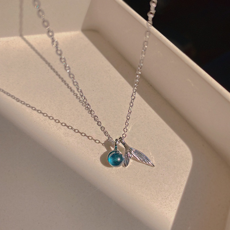 Vòng cổ YeYi B448 mặt đuôi cá đính đá phong cách Hàn Quốc