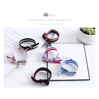 Thun cột tóc Hàn Quốc chất vải thun cột nơ, chất lượng tốt, có 4 màu họa tiết đẹp