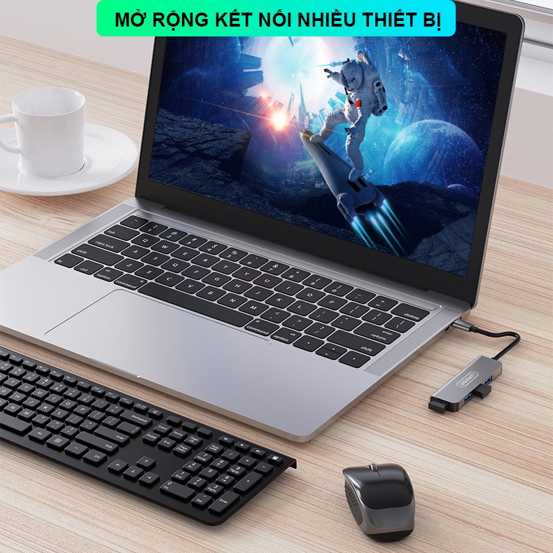 HUB Type C và HUB USB 3.0 tốc độ cao SIDOTECH cổng chia usb mở rộng kết nối chuyển đổi cho Macbook Laptop PC | WebRaoVat - webraovat.net.vn