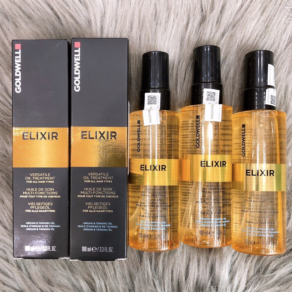 TINH DẦU GOLDWELL ELIXER ARGAN OIL CHO TÓC BÓNG MỀM  100ML (ĐỨC)