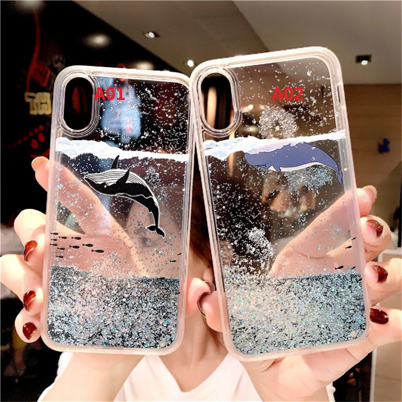 Ốp lưng kim tuyến nước lấp lánh cho Xiaomi Redmi Note 8 Pro Note7 Pro Note5 Pro Note 6 Pro