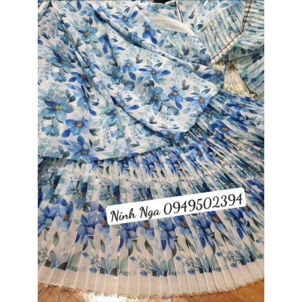 Vải tơ hoa dập ly