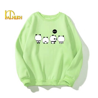 ÁO SWEATER IN 4 CON GẤU TRÚC (NHIỀU MÀU)