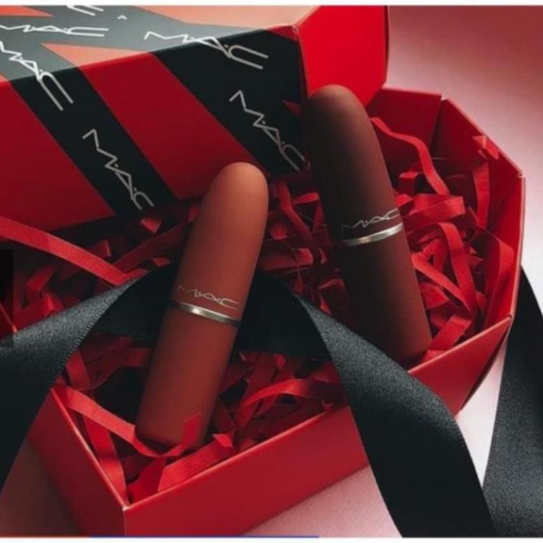 Son MAC charm Valentine Limited Matte Mist Powder 316 - Tone đỏ đất