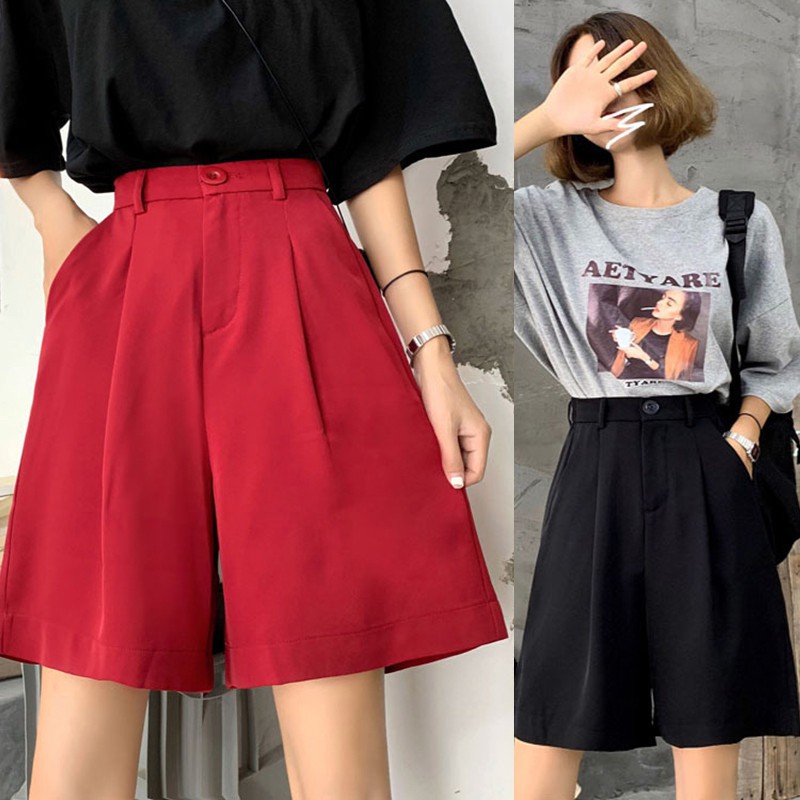 Quần Dài Lưng Cao Màu Trơn Thời Trang Cho Nữ