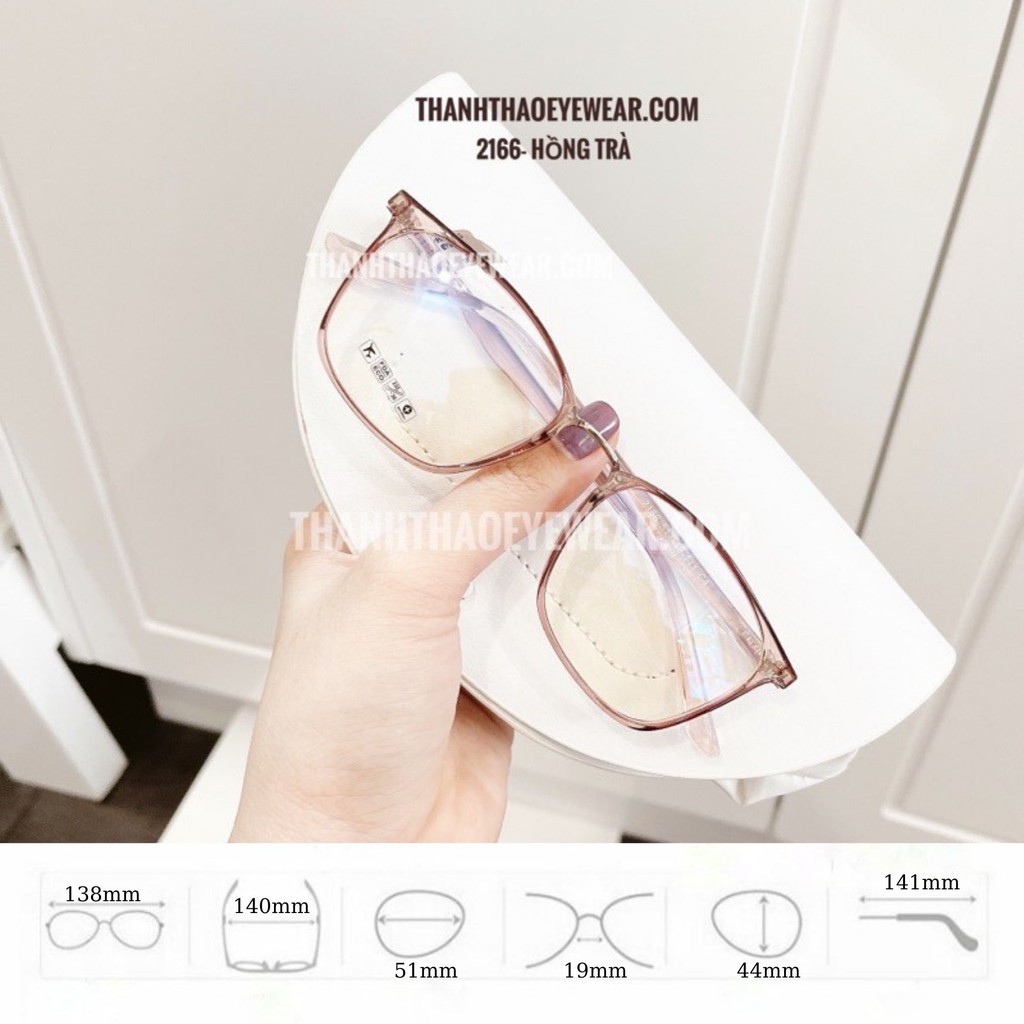 [Hàng Chất Đẹp] Gọng Kính Cận Dẻo Vuông 2166 Nam Nữ  Mix Kim Loại Thời Trang -  ThanhThao Eyewear | BigBuy360 - bigbuy360.vn