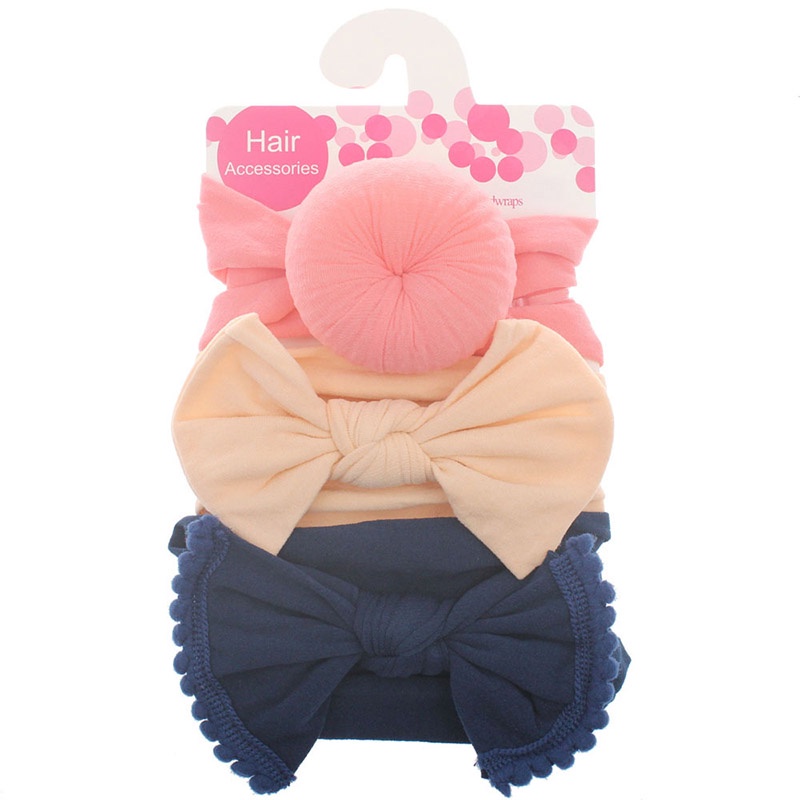 Set 3 băng đô mềm mại xinh xắn cho bé gái