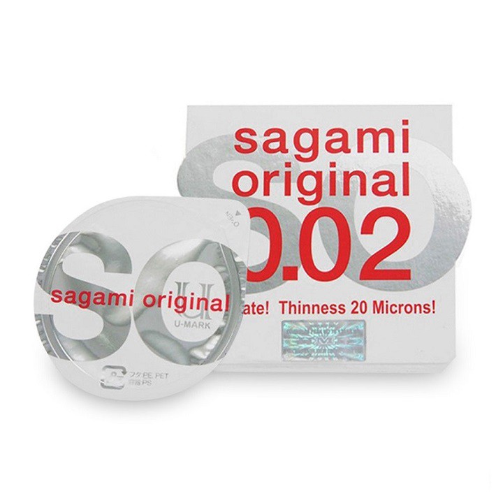 Bao cao su Sagami Original 0.02 hộp 1 chiếc( hàng chính hãng)