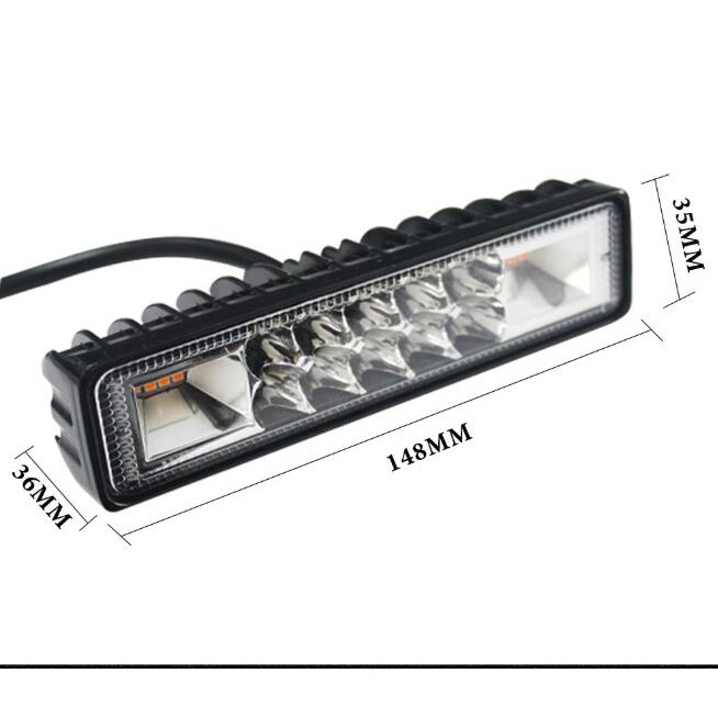 1 Đèn Led 48w 12-24v Cho Xe Jeep Offroad 4x4 Atv Suv Ip67