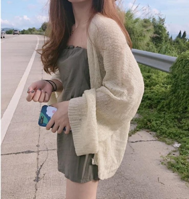 ÁO KHOÁC CARDIGAN SỐNG ẢO CHỈ 70k